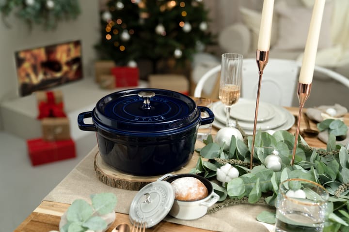 Casseruola rotonda in ghisa Staub La Cocotte 8,4 L, Blu scuro STAUB