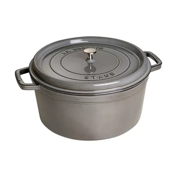 Casseruola rotonda in ghisa Staub La Cocotte 8,4 L - Grigio grafite - STAUB
