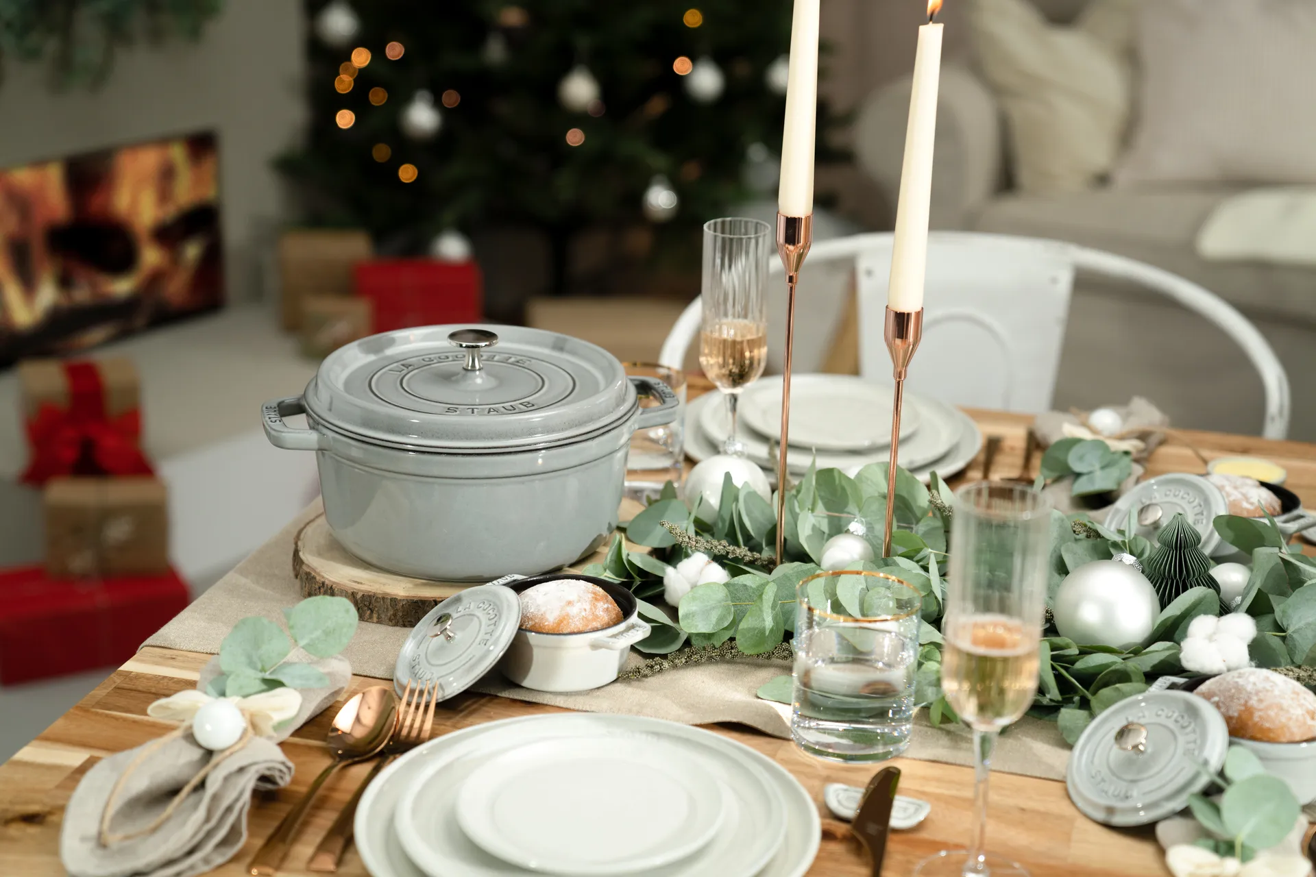 Casseruola rotonda in ghisa Staub La Cocotte 8,4 L, Grigio grafite STAUB