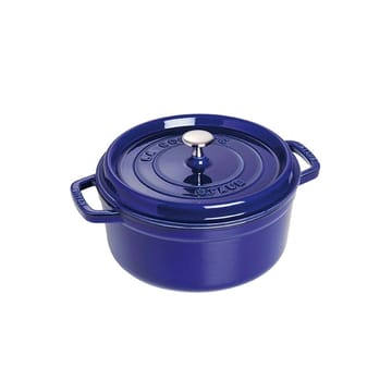 Casseruola rotonda Staub Tre strati di smalto 3,8 L - blu scuro - STAUB