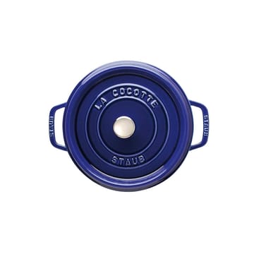 Casseruola rotonda Staub Tre strati di smalto 3,8 L - blu scuro - STAUB