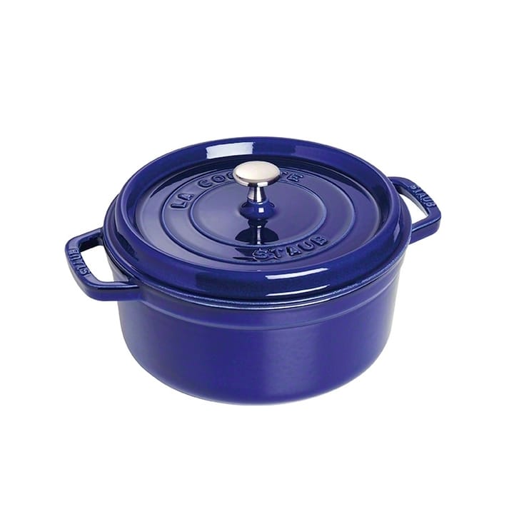 Casseruola rotonda Staub Tre strati di smalto 5,2 L - blu scuro - STAUB