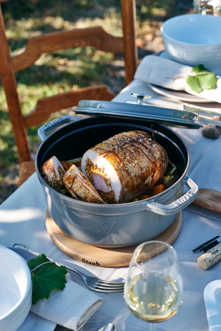 Casseruola Staub rotonda 3,8 L, grigio STAUB