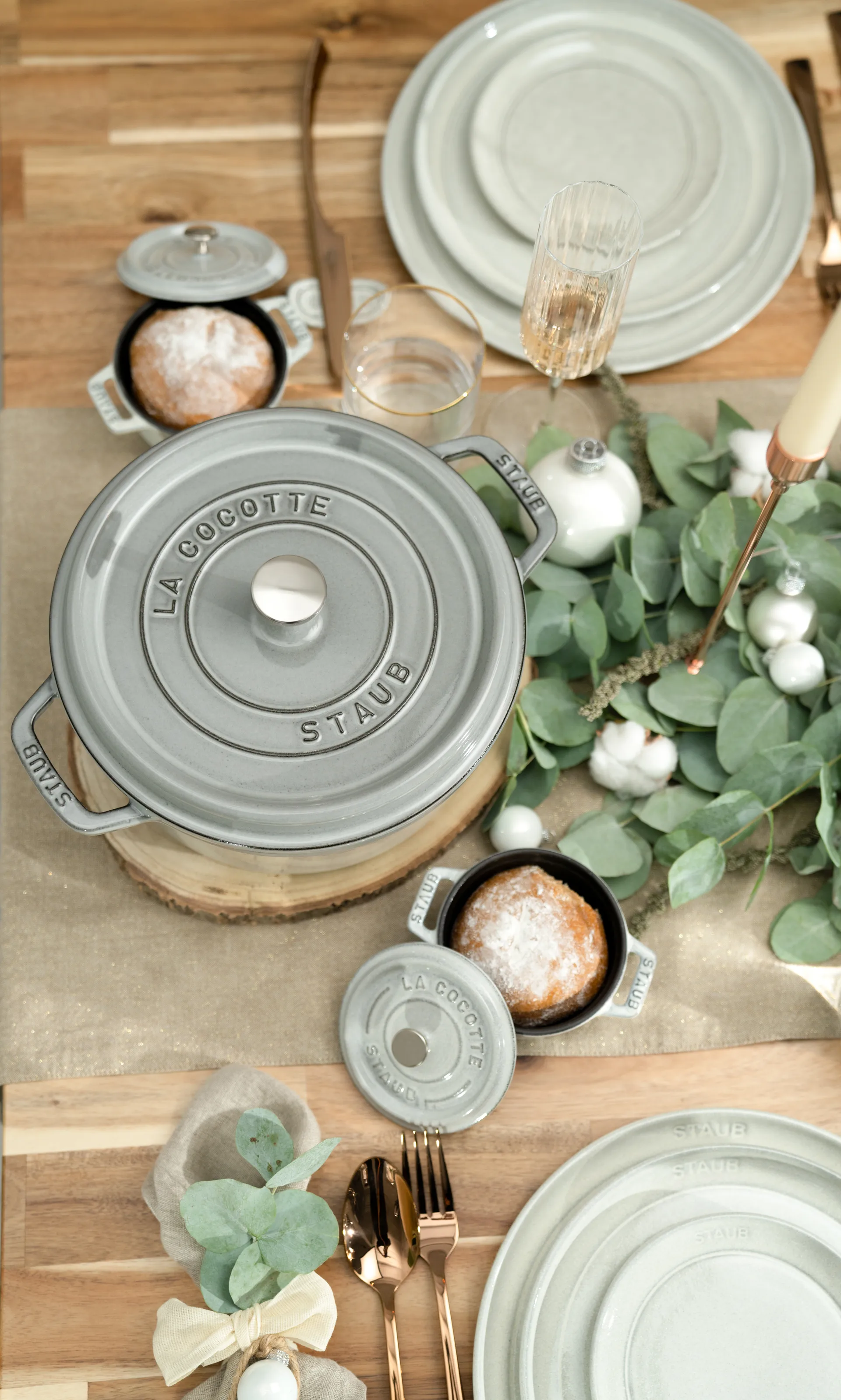 Casseruola Staub rotonda 5,2 L, grigio STAUB