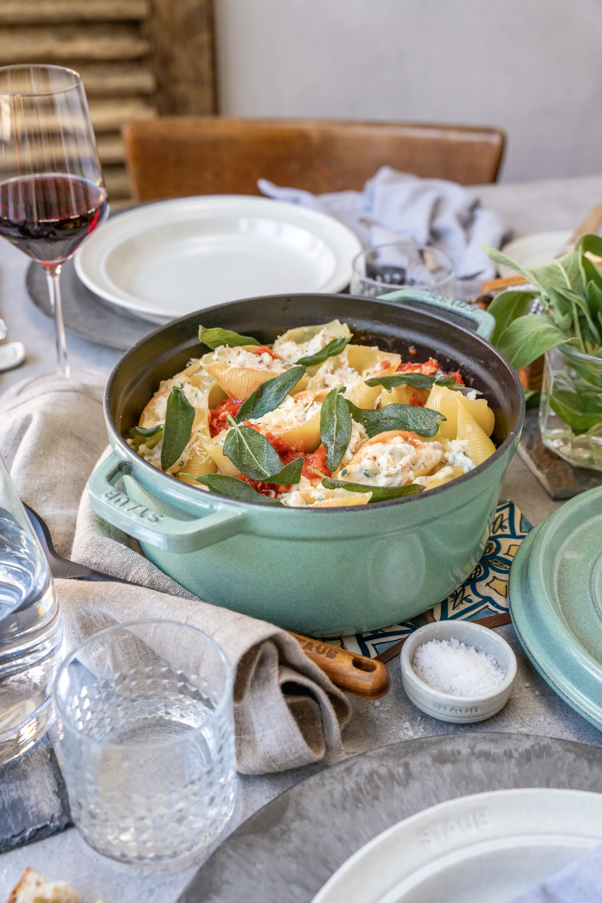 Casseruola Staub rotonda 5,2 L, Salvia STAUB