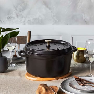 Casseruola Staub rotonda 6,7 L - nero - STAUB
