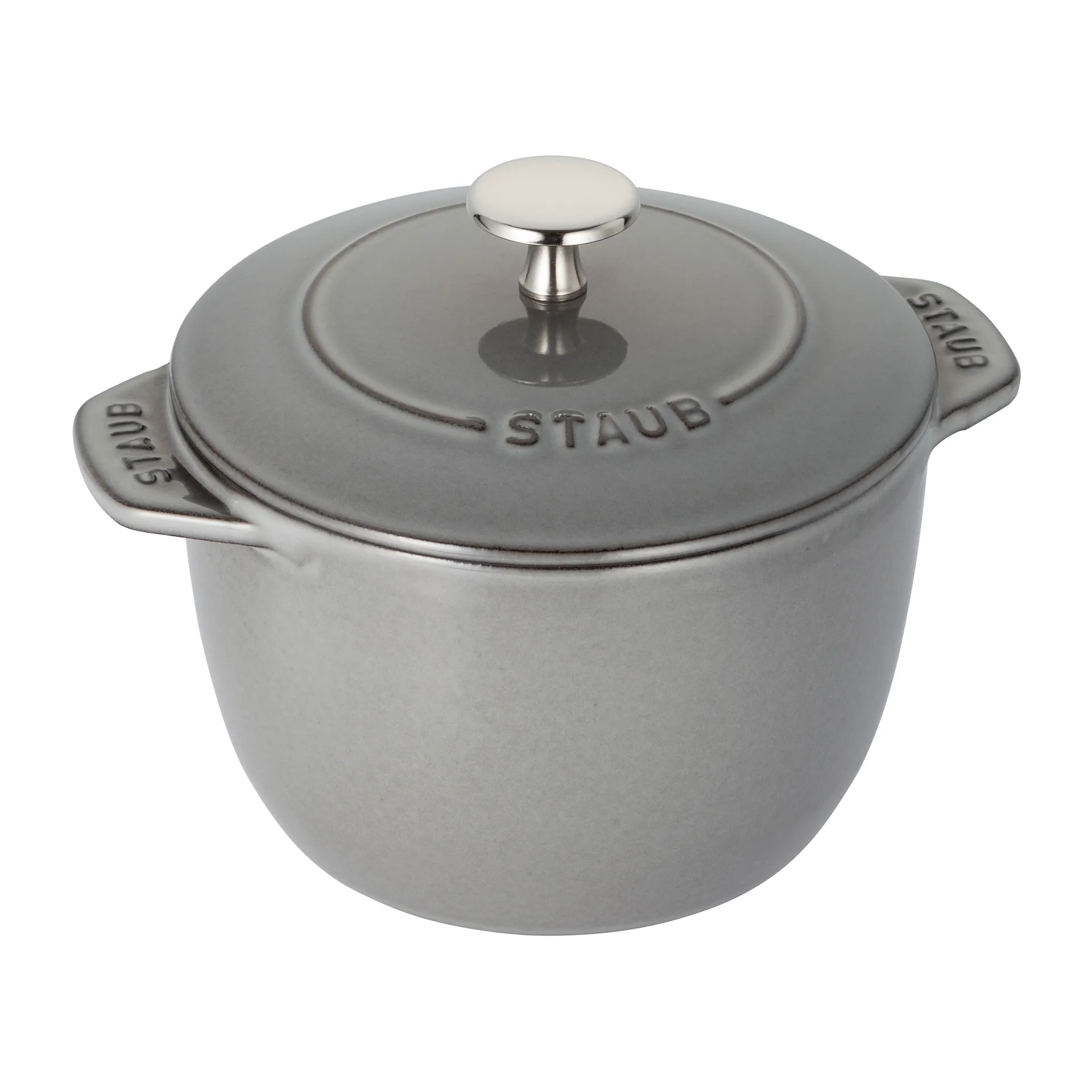 Cocotte in ghisa 1,6 L Rice, grigio STAUB
