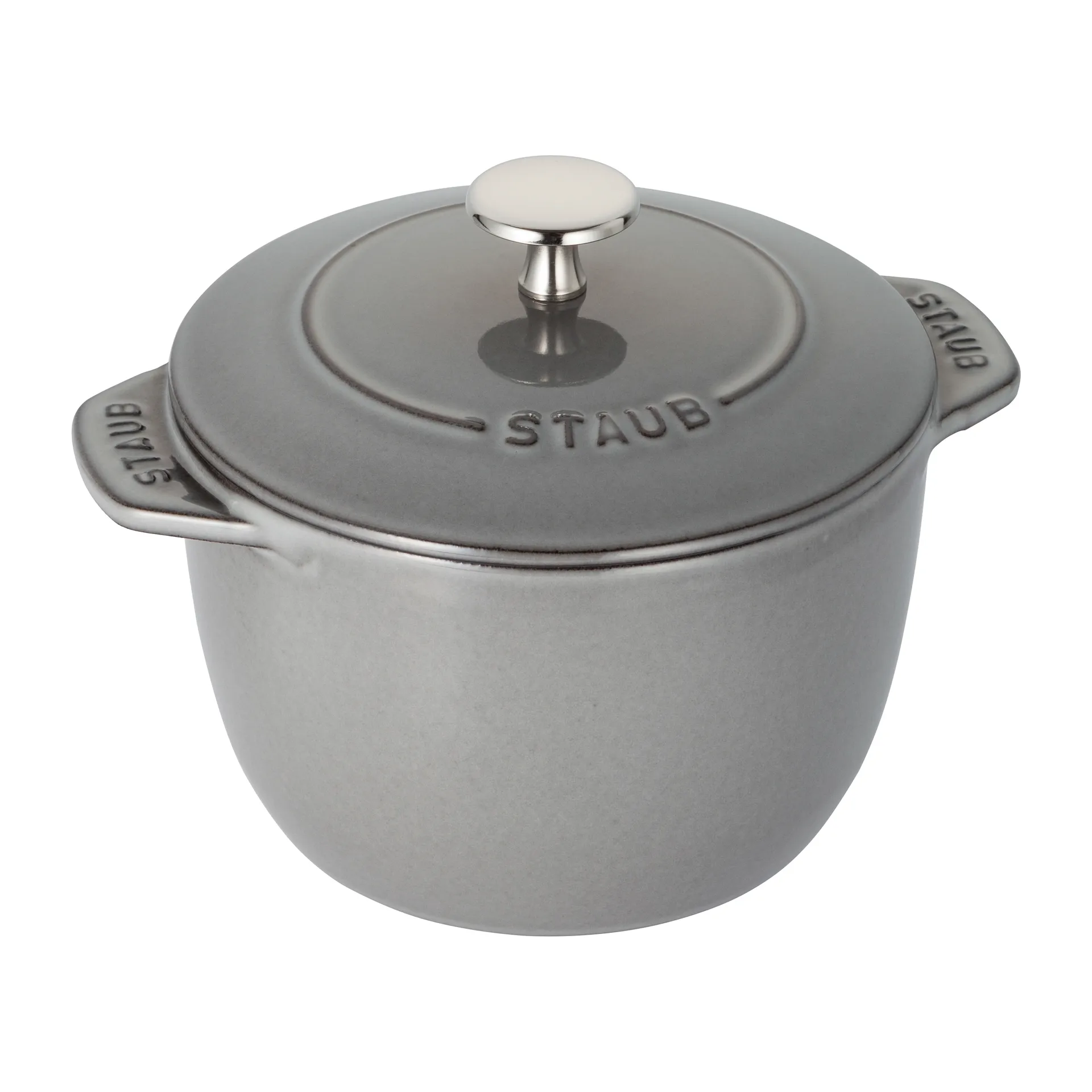 Cocotte in ghisa 1,6 L Rice, grigio STAUB