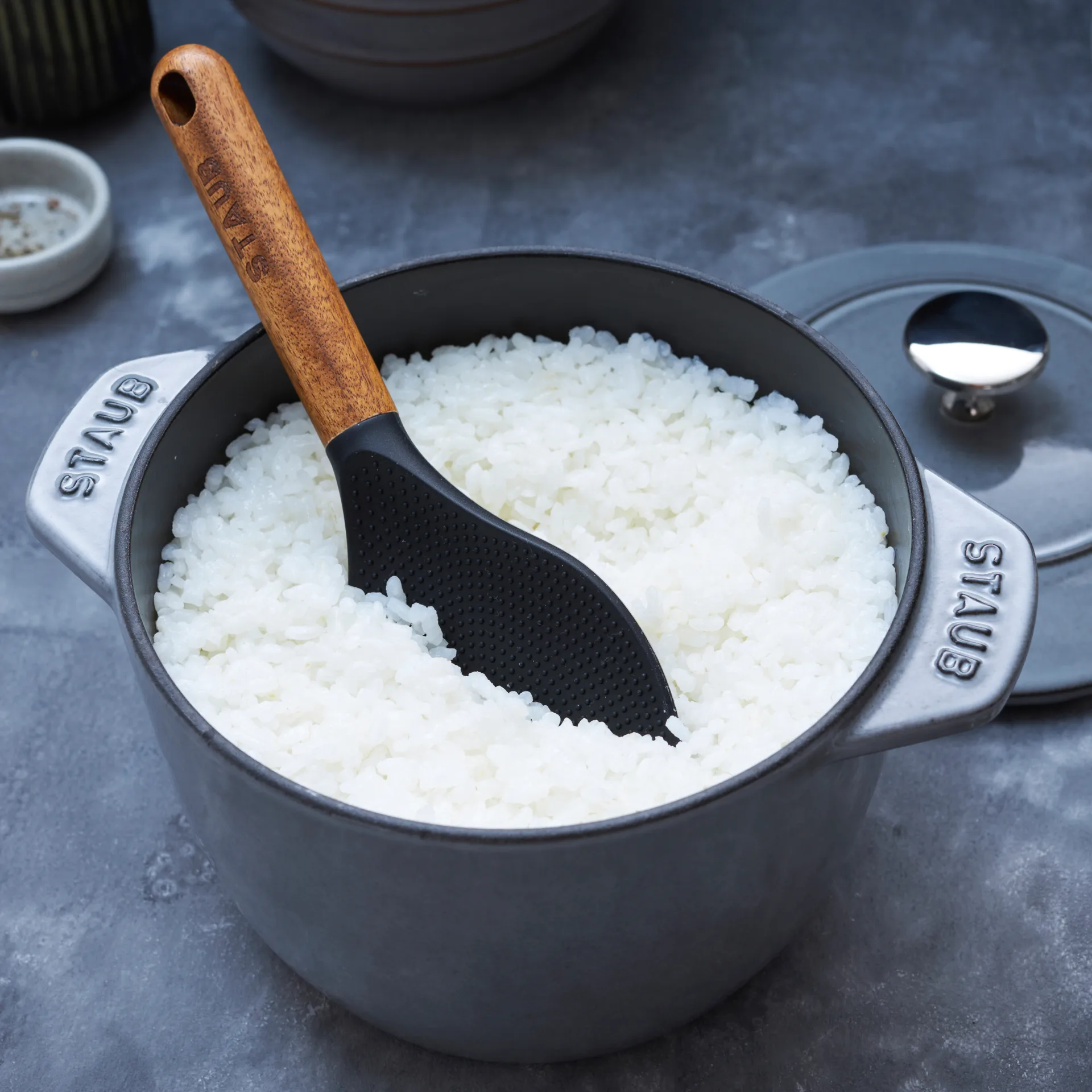 Cocotte in ghisa 1,6 L Rice, grigio STAUB