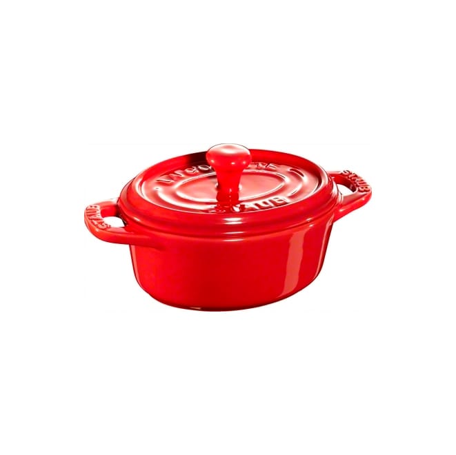 Mini casseruola ovale Staub 0,2 L - rosso - STAUB