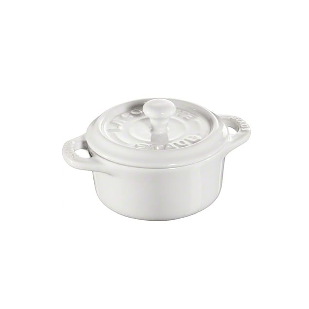 Mini casseruola rotonda Staub 0,2 L - bianco - STAUB