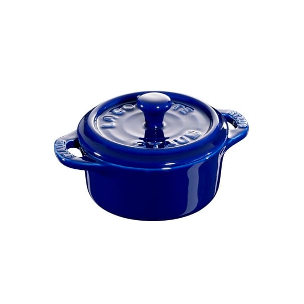 Mini casseruola rotonda Staub 0,2 L - blu - STAUB