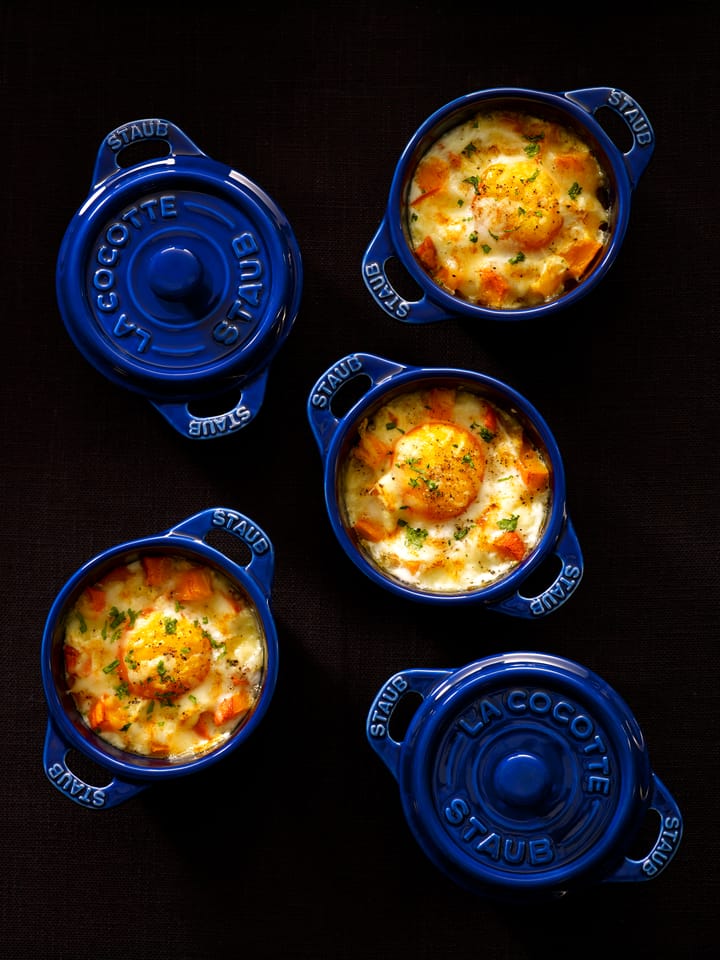 Mini casseruola rotonda Staub 0,2 L, blu STAUB