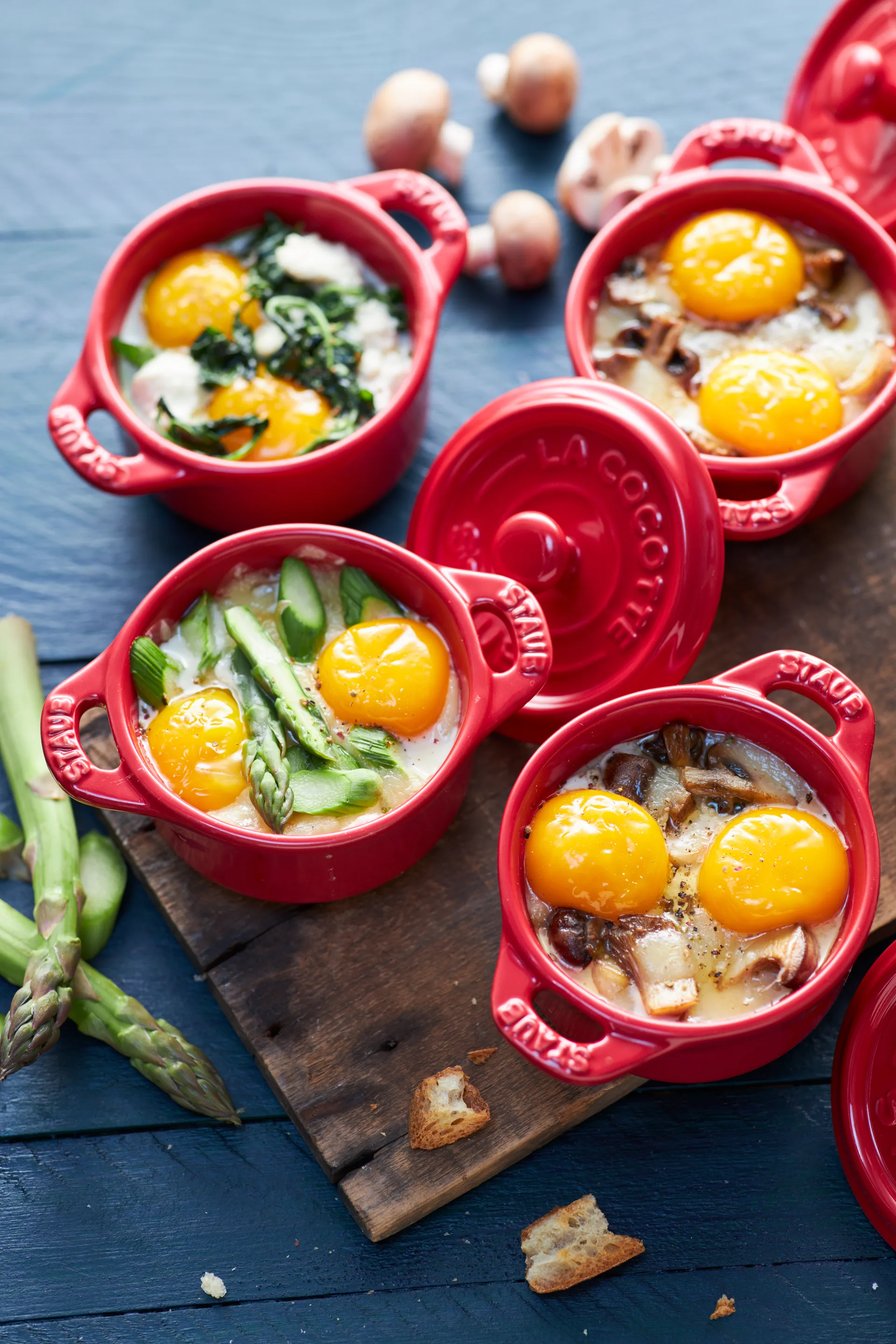 Mini casseruola rotonda Staub 0,2 L, rosso STAUB