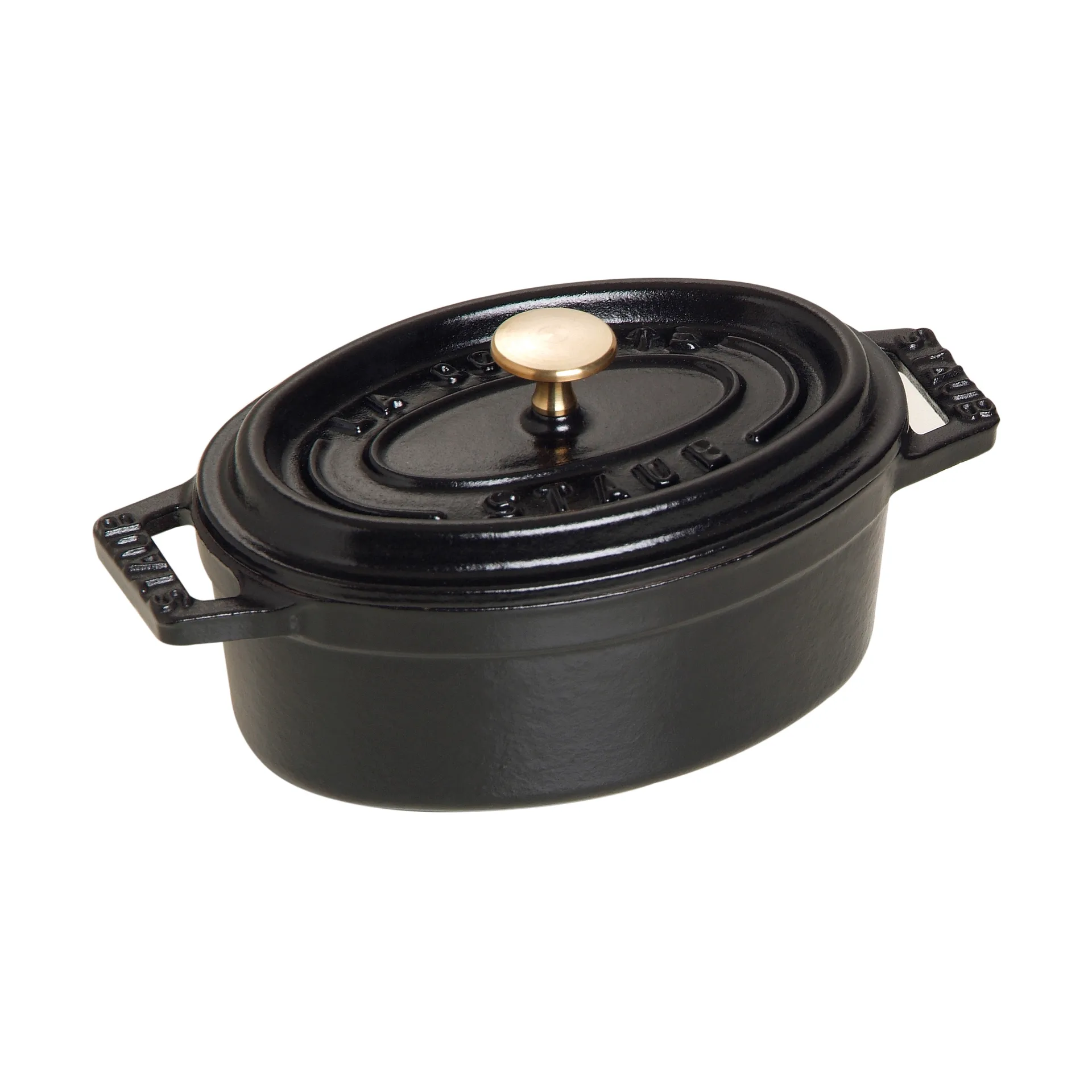 Minipentola ovale in ghisa Staub La Cocotte 0,25 L, Nero STAUB