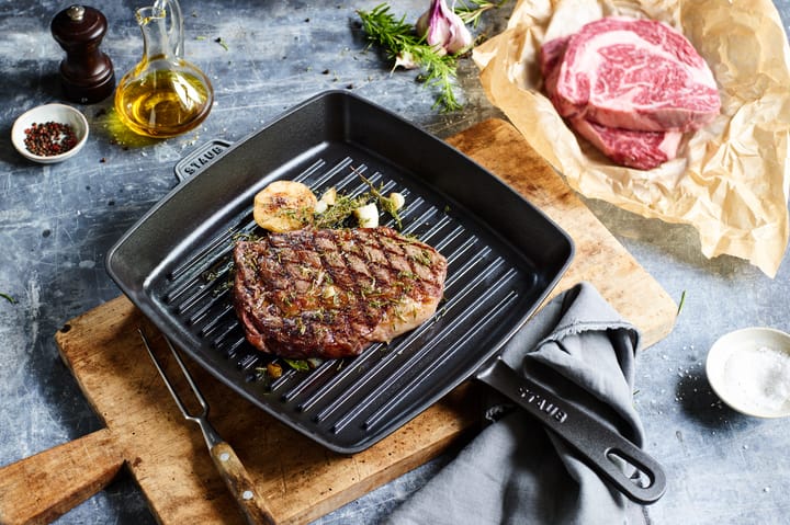 Padella grill in ghisa Staub American , 26x26 cm STAUB