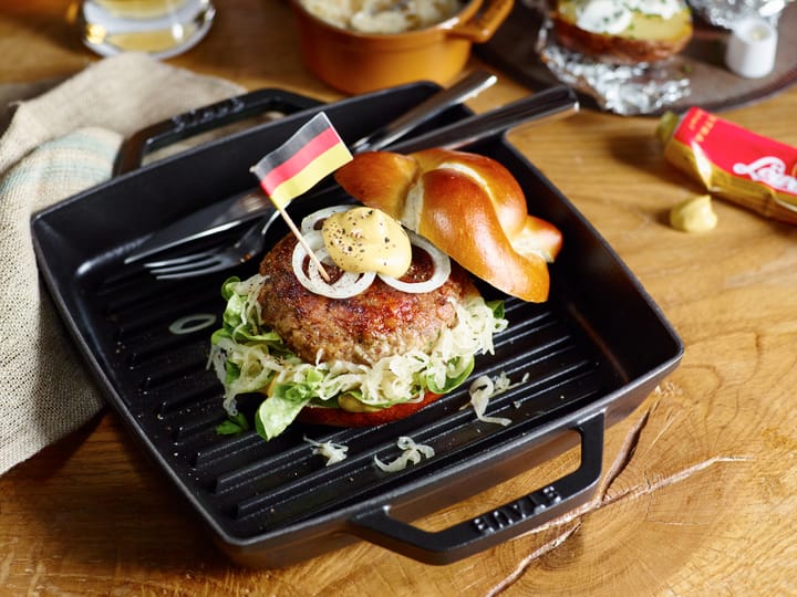 Padella grill quadrata in ghisa nera Staub Pure , 23 cm STAUB