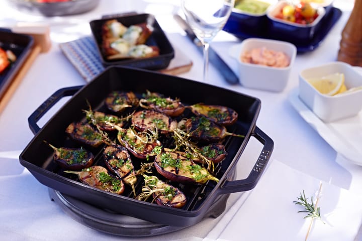 Padella grill quadrata in ghisa nera Staub Pure , 28 cm STAUB