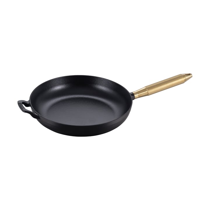 Padella in ghisa nera Buster & Punch Ø28 cm - Maniglia in ottone - STAUB