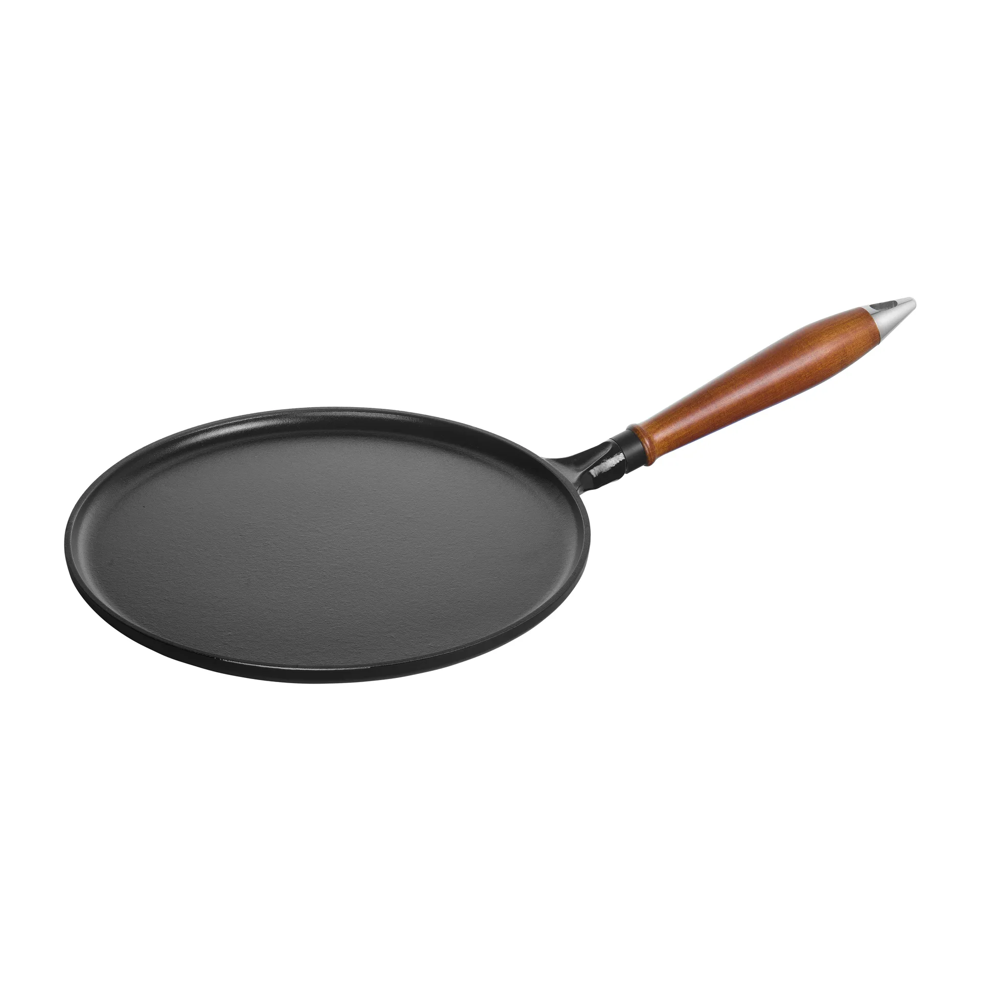 Padella per pancake con manico in legno Vintage Ø 28 cm, Nero STAUB