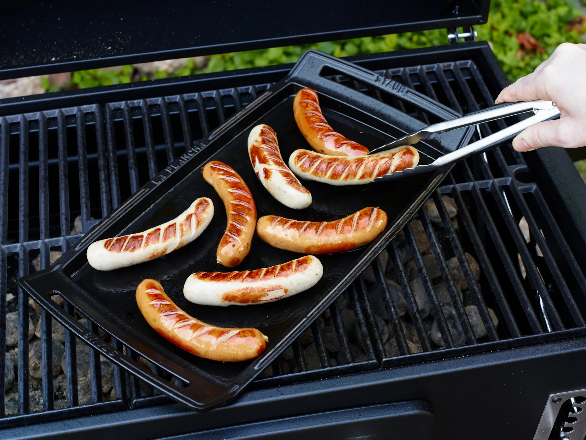 Piastra Teppanyaki Staub con maniglie 38x25 cm, Nero STAUB