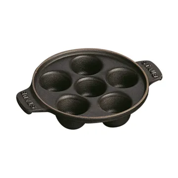 Piatto in ghisa per specialità francesi Staub Ø14 cm - Nero - STAUB