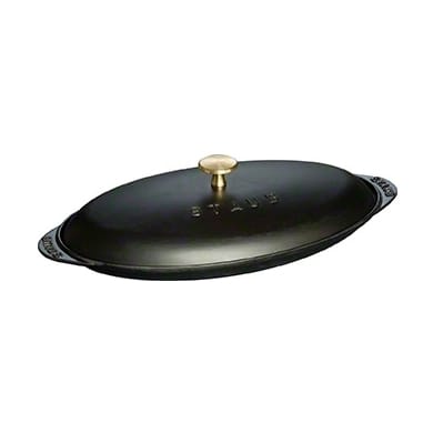 Piatto ovale da pesce Staub - nero - STAUB