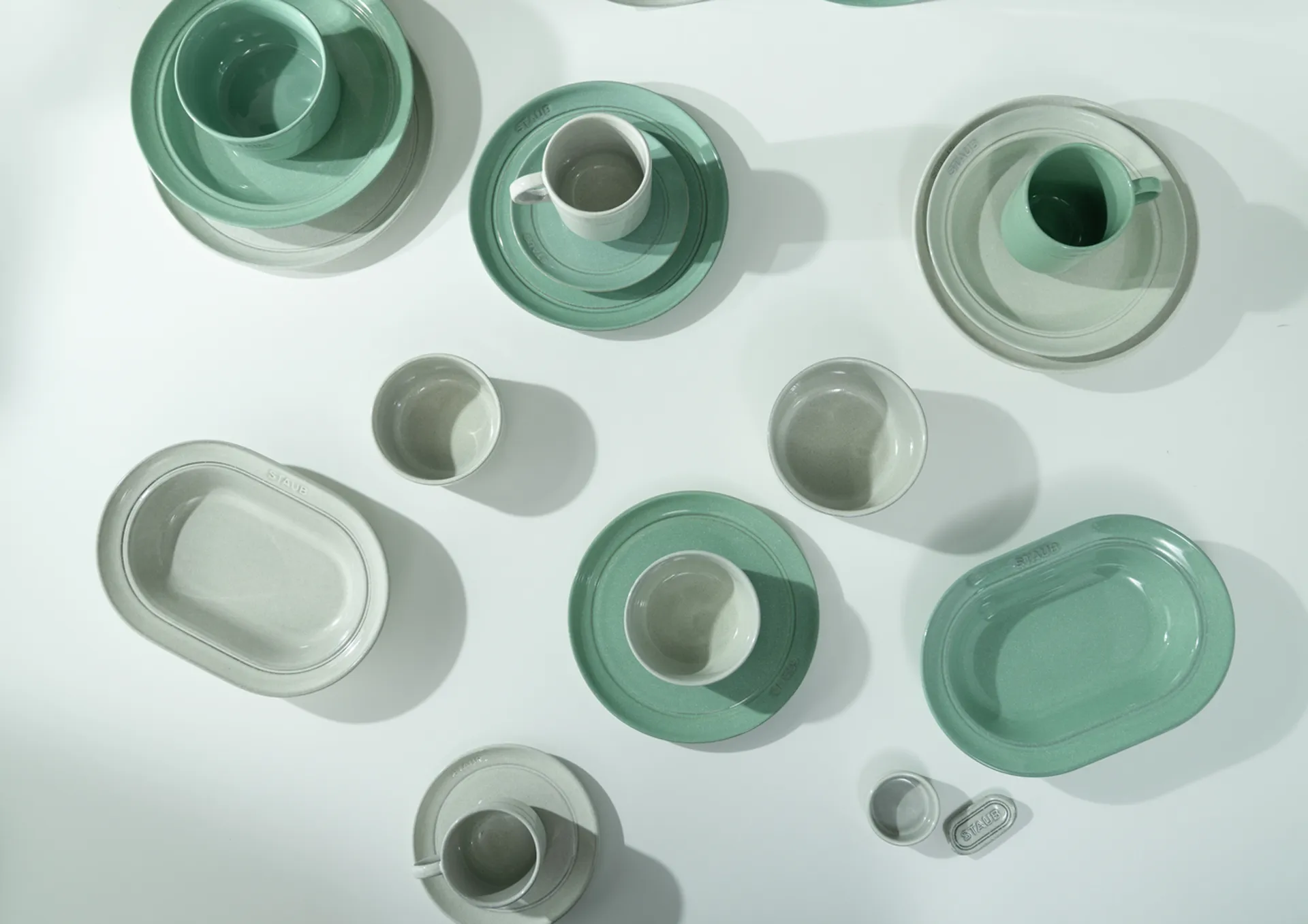 Piatto ovale Staub 25 cm, Verde salvia STAUB