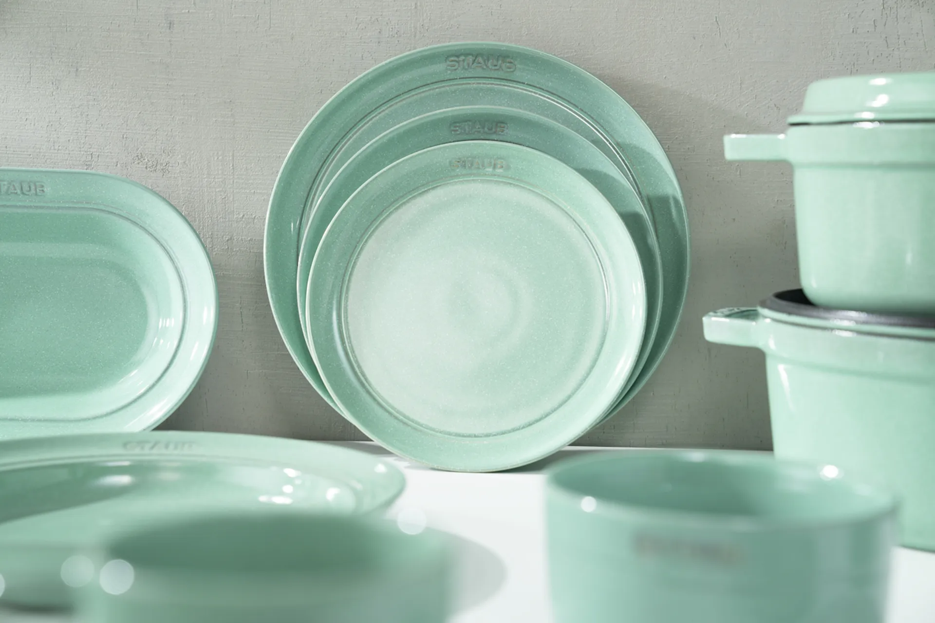 Piatto Staub Ø 20 cm, Verde salvia STAUB