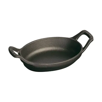 Pirofila ovale in ghisa Staub 15 cm - Nero - STAUB