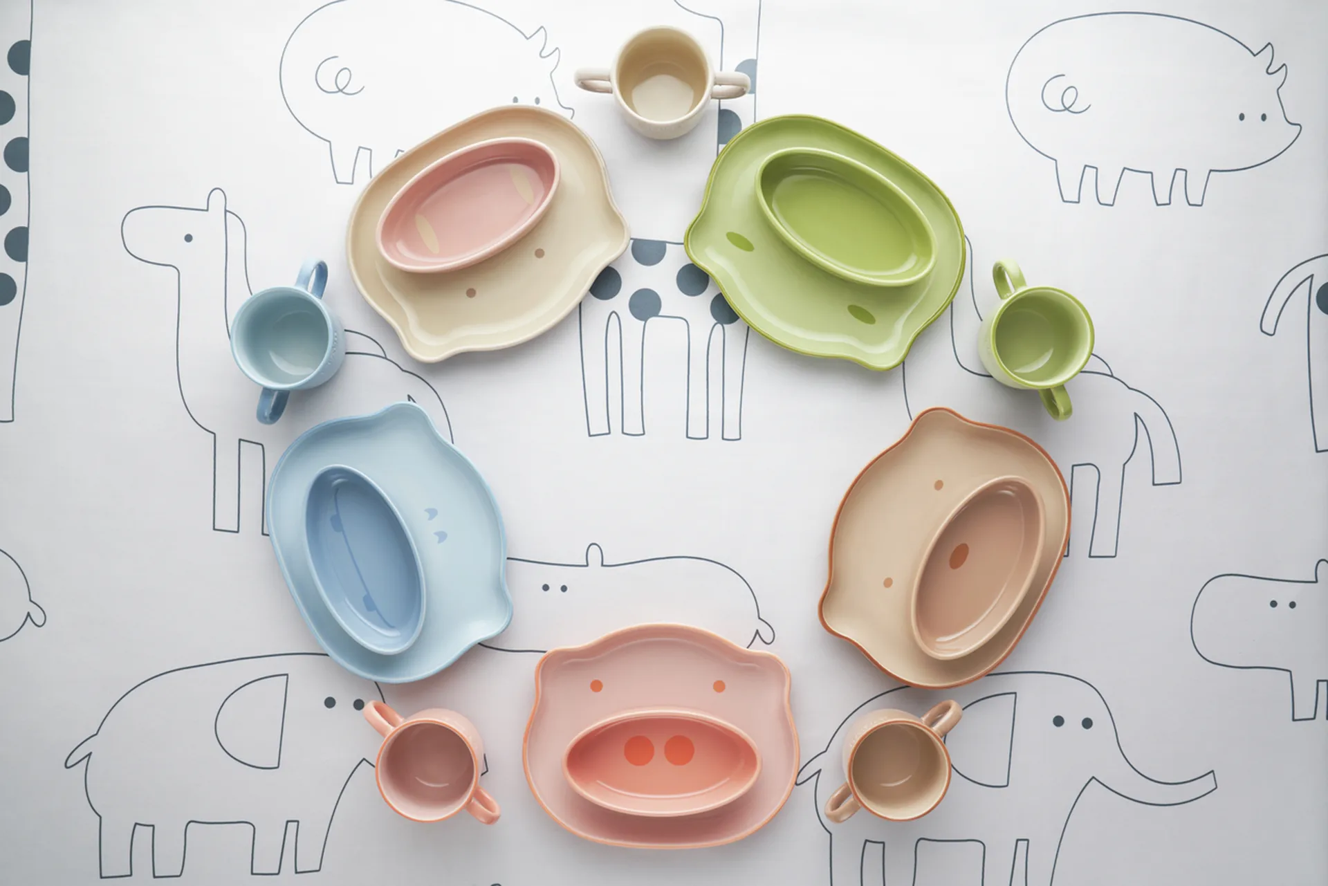 Servizio per bambini Staub da 4 pazzi, Marrone STAUB