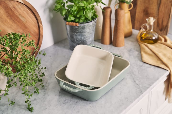 Set di teglie rettangolari in ghisa Staub 2 pezzi, Legno di eucalipto STAUB