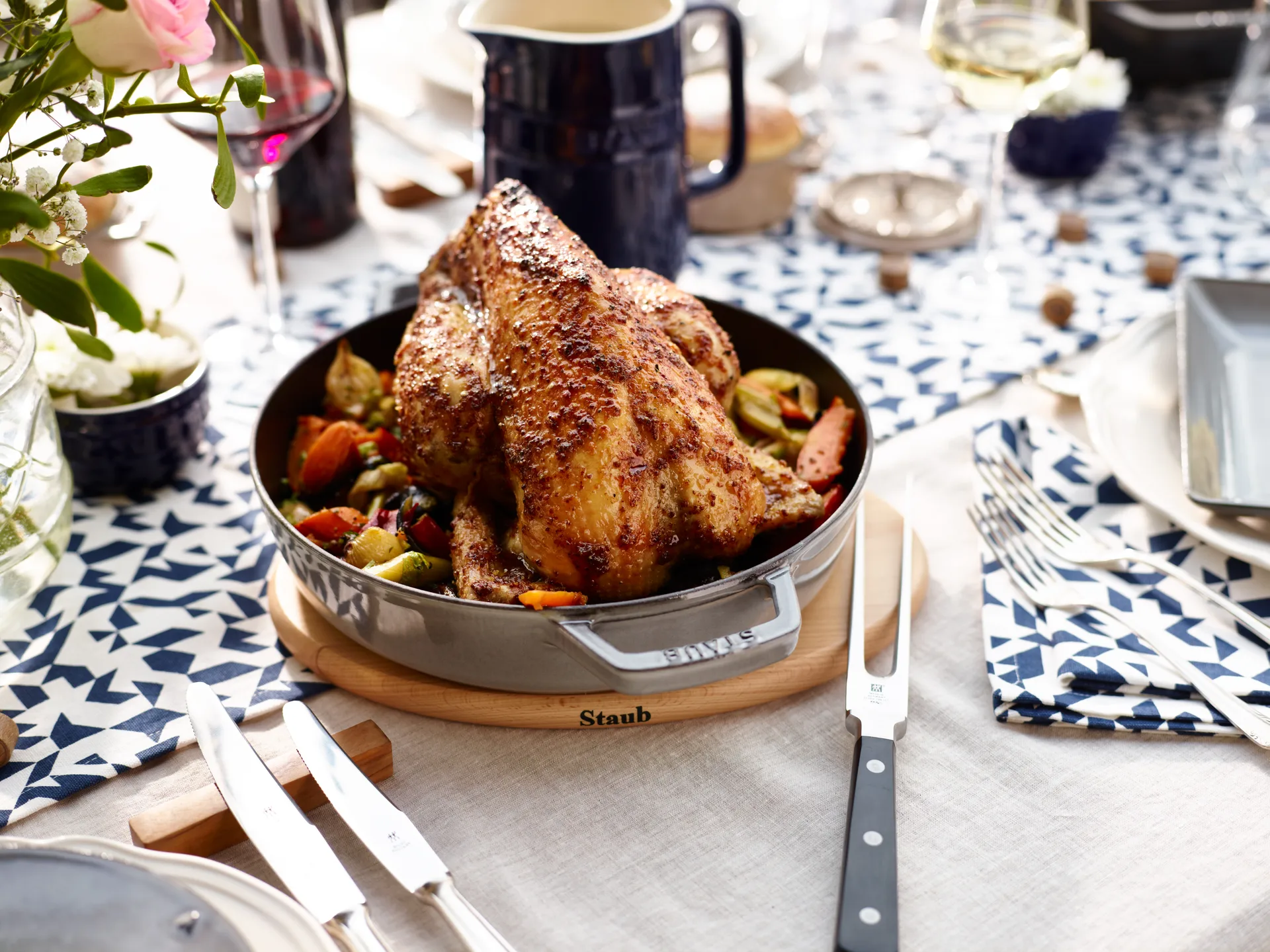 Sottopentola magnetico ovale in faggio Staub, 15 cm STAUB