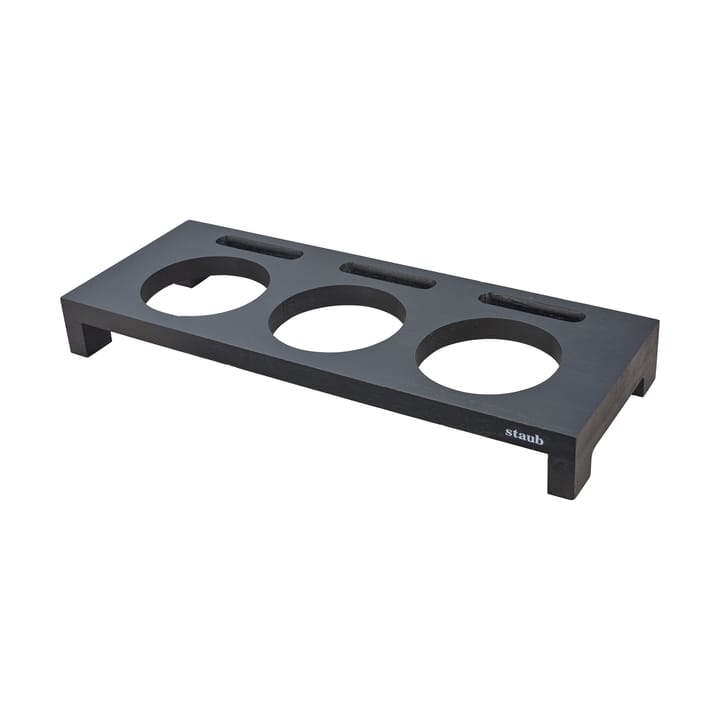 Supporto per servizio Staub per 3 mini pentole - Nero - STAUB