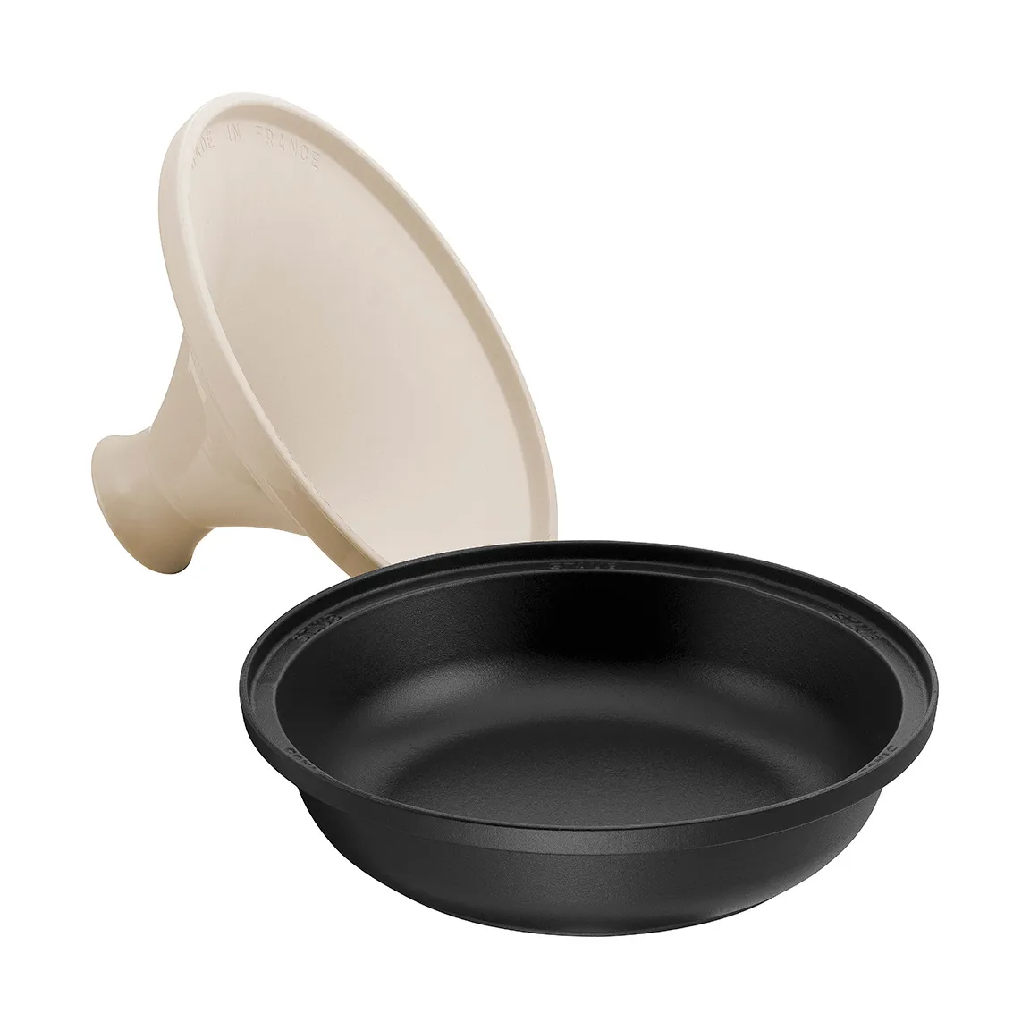Tagine in ghisa nero-beige Staub, 20 cm STAUB