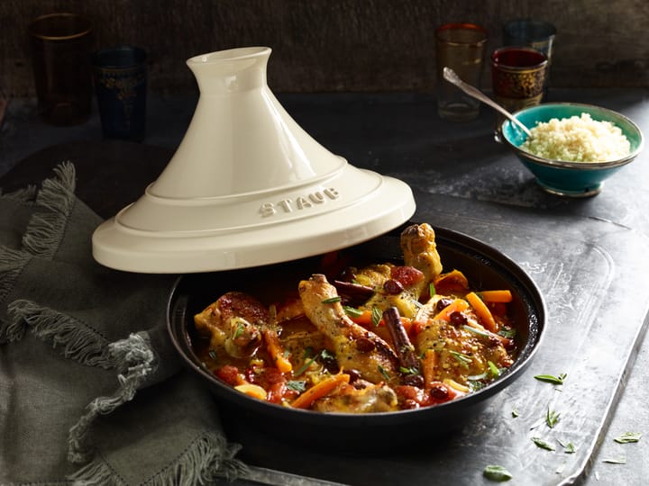 Tagine in ghisa nero-beige Staub , 20 cm STAUB