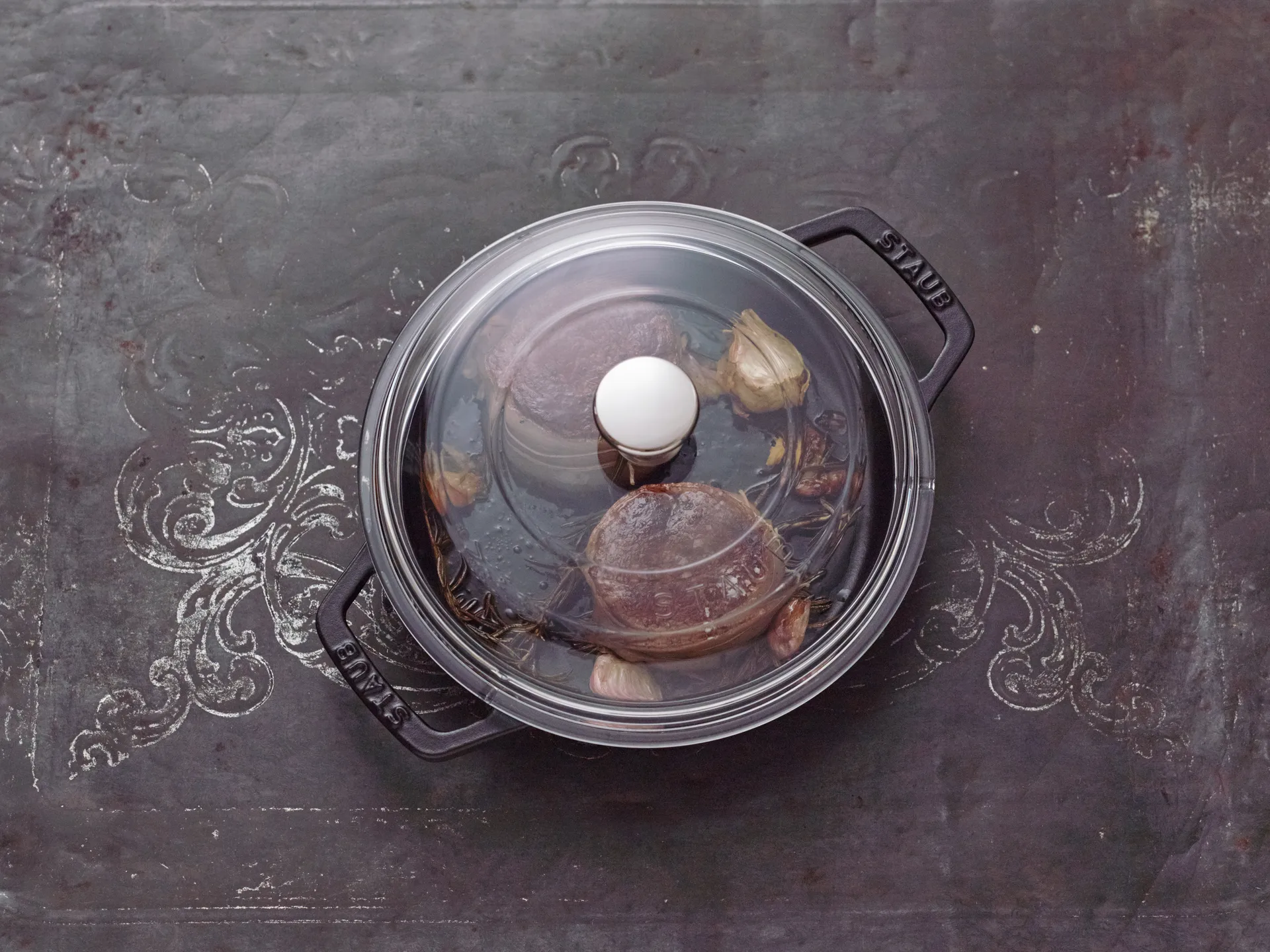 Tegame ovale in ghisa Staub con 2 manici nero, Ø20 cm STAUB