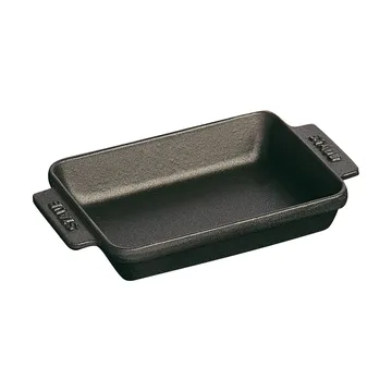 Teglia rettangolare in ghisa Staub 15x11 cm - Nero - STAUB