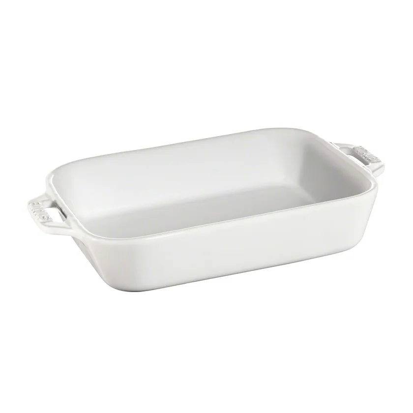 Teglia rettangolare Staub 20x16 cm, bianco STAUB