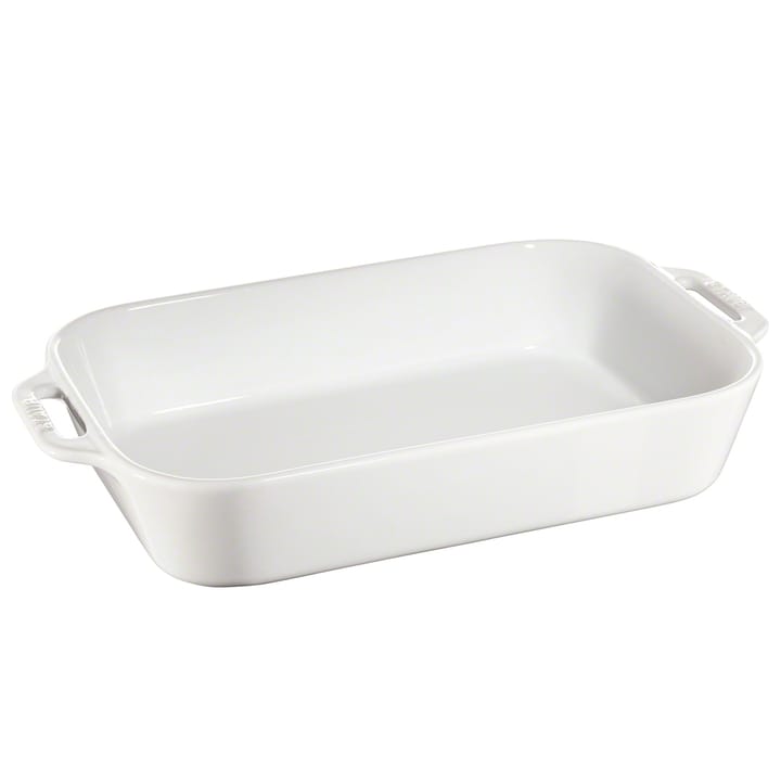 Teglia rettangolare Staub 34x24 cm - bianco - STAUB