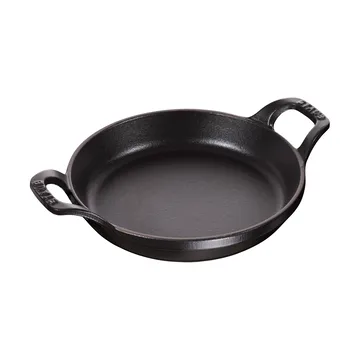 Teglia rotonda in ghisa Staub Ø12 cm - Nero - STAUB