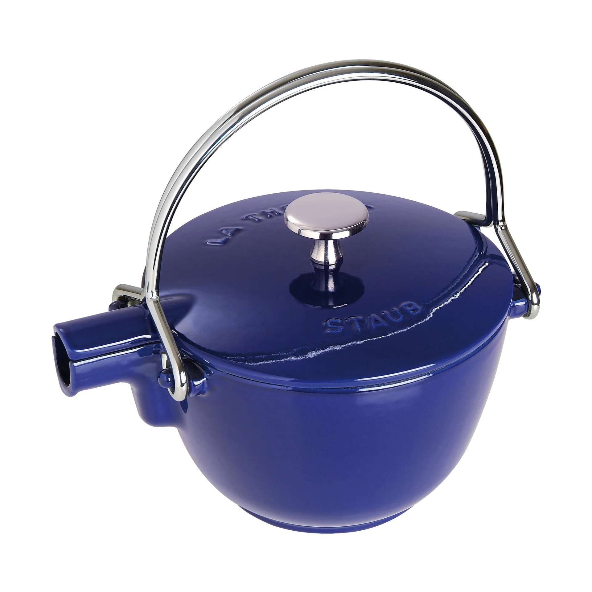 Teiera in ghisa rotonda Staub 1,15 L, Blu scuro STAUB
