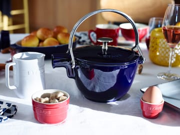 Teiera in ghisa rotonda Staub 1,15 L - Blu scuro - STAUB