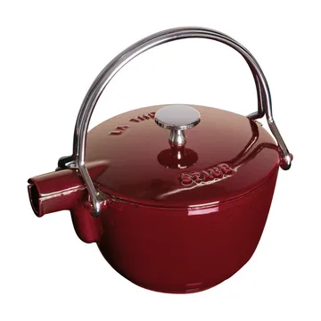 Teiera in ghisa rotonda Staub 1,15 L - Grenadine rosso - STAUB
