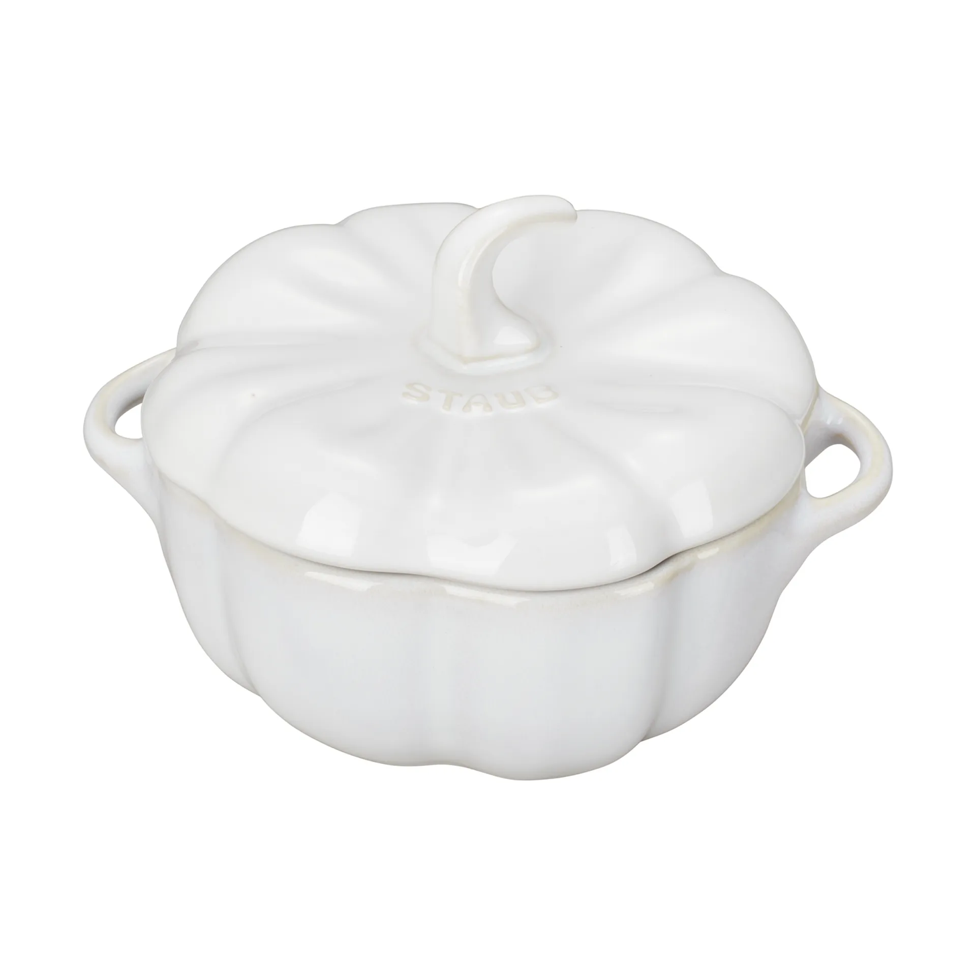 Terrina da forno Staub a forma di zucca da 0,47 l, Bianco avorio STAUB