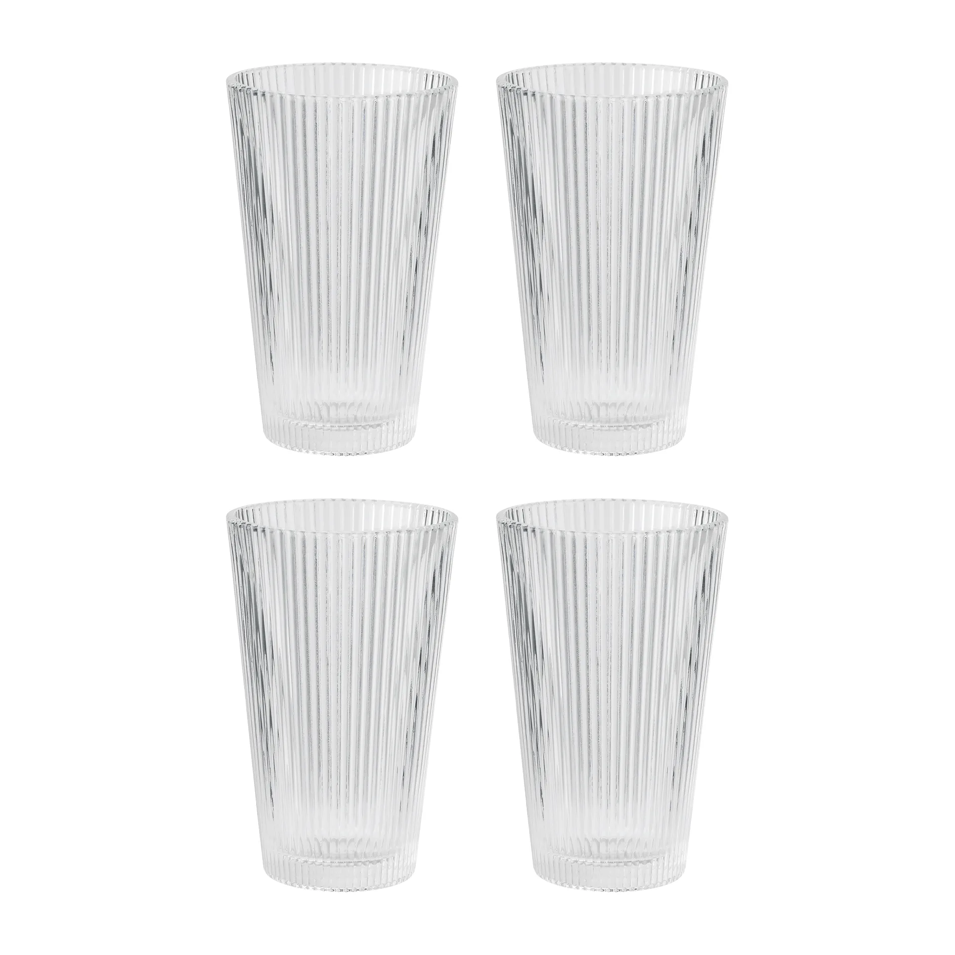 Bicchiere Pilastro 35 cl, confezione da 4, Clear Stelton