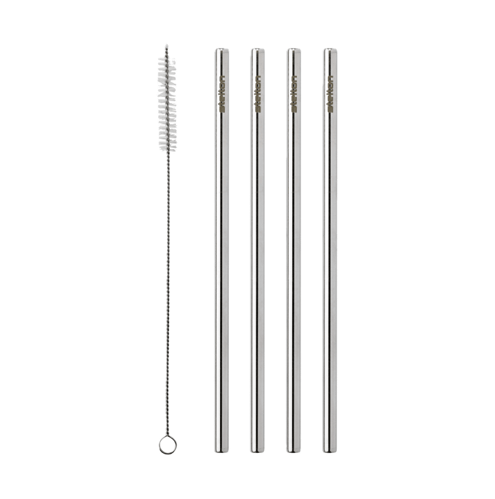 Cannucce riutilizzabili Stelton 4 pezzi, Acciaio Stelton