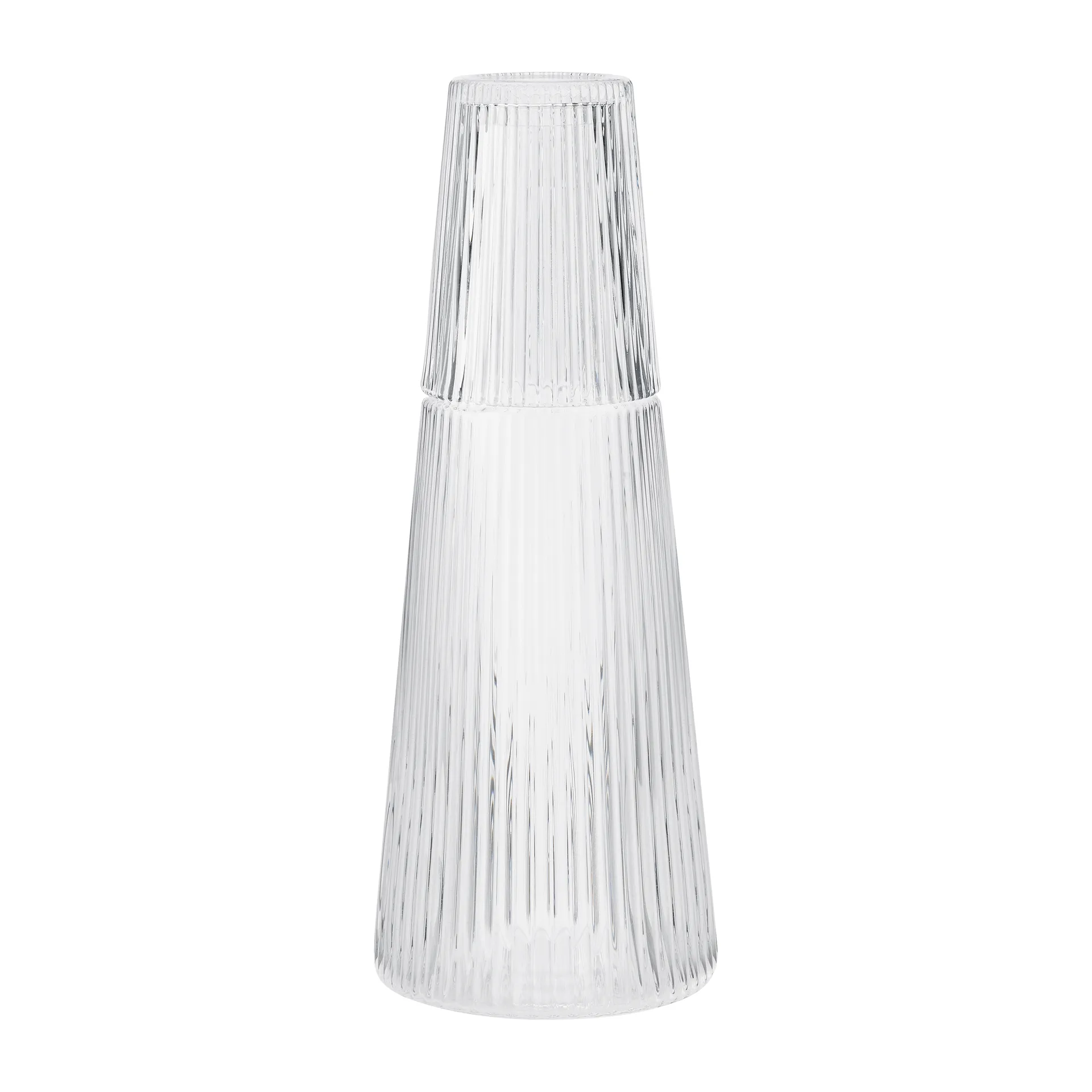 Caraffa Pilastro con bicchiere, Trasparente Stelton