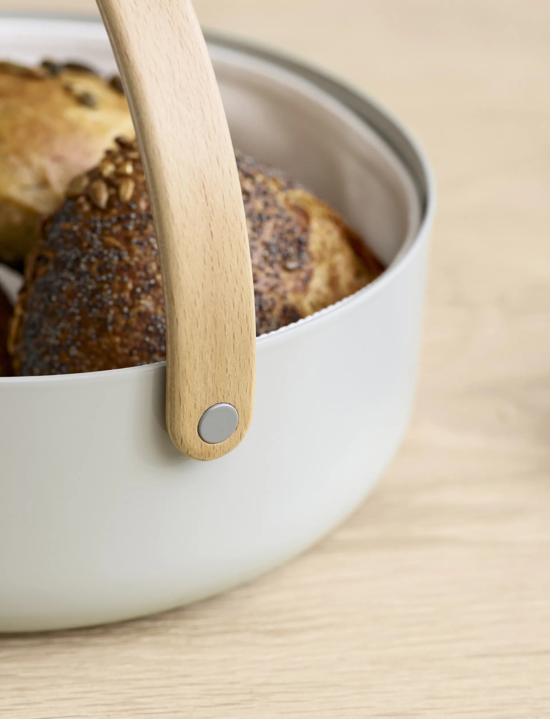 Cestino per il pane Emma con manico Ø23 cm, Grigio-libro Stelton
