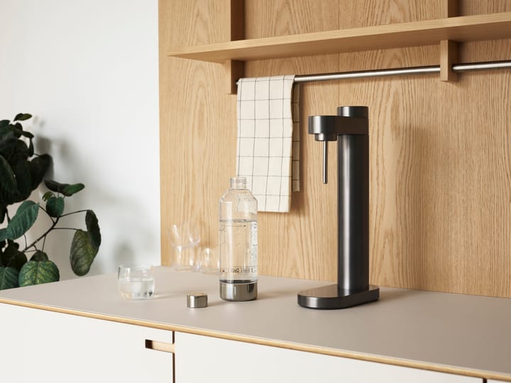 Gasatore acqua frizzante Brus, Black metallic Stelton